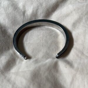 Sleek Silver Cuff Bracelet